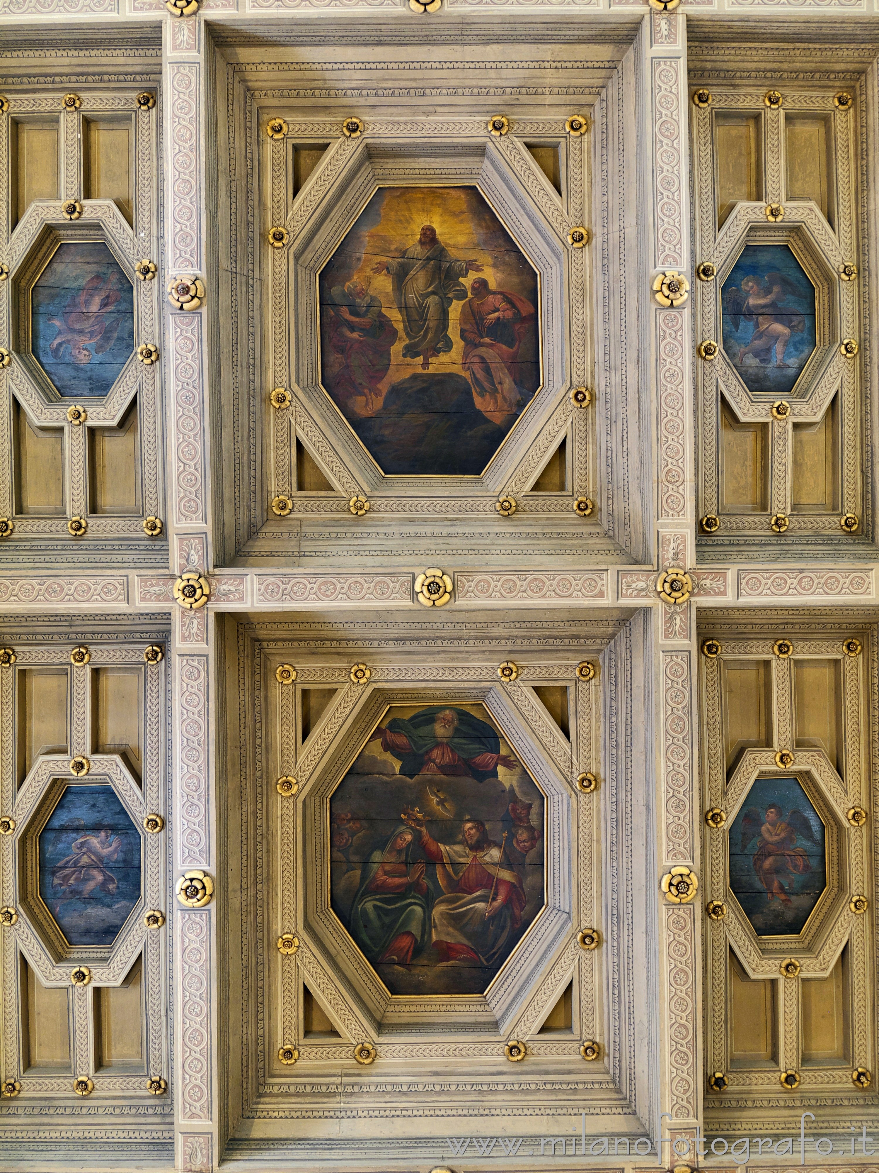 Milan (Italy) - Detail of the ceiling of the Church of Santa Maria della Consolazione